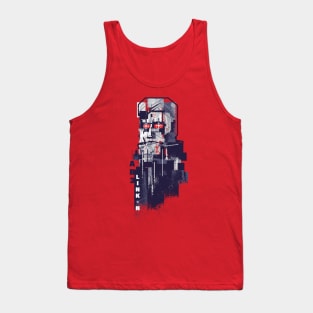 Abe Lincoln Glitch Pop Art Tank Top